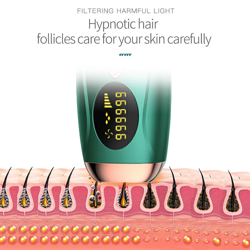 Facial laser hair removal device, portable photon freezing point beauty instrument