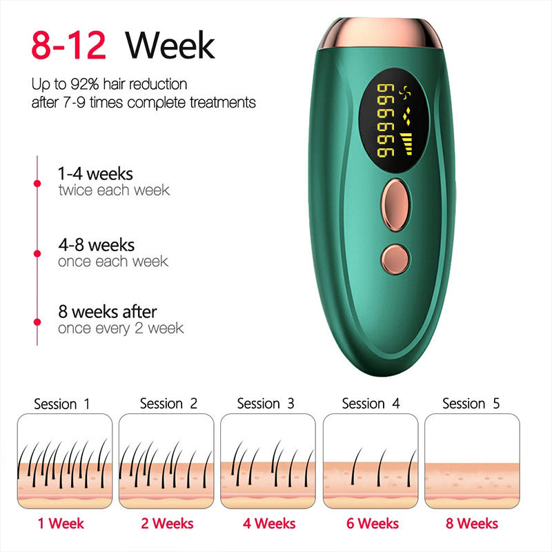 Facial laser hair removal device, portable photon freezing point beauty instrument