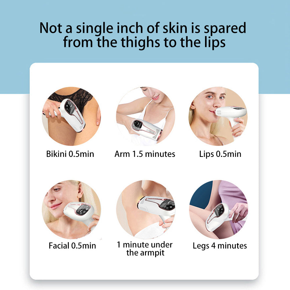 Laser Hair Removal for Women Permanent,999,999 Flashes Painless IPL Hair Remover, Hair Removal Device for Armpits Legs Arms Bikini Line