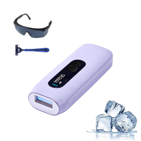 Laser Hair Removal for Women and Men, Ice-Cooling ipl hair removal device for Nearly Painless & Long-Lasting Results, Manual & Auto Flashing for Fast Full Body Hair Removal at Home